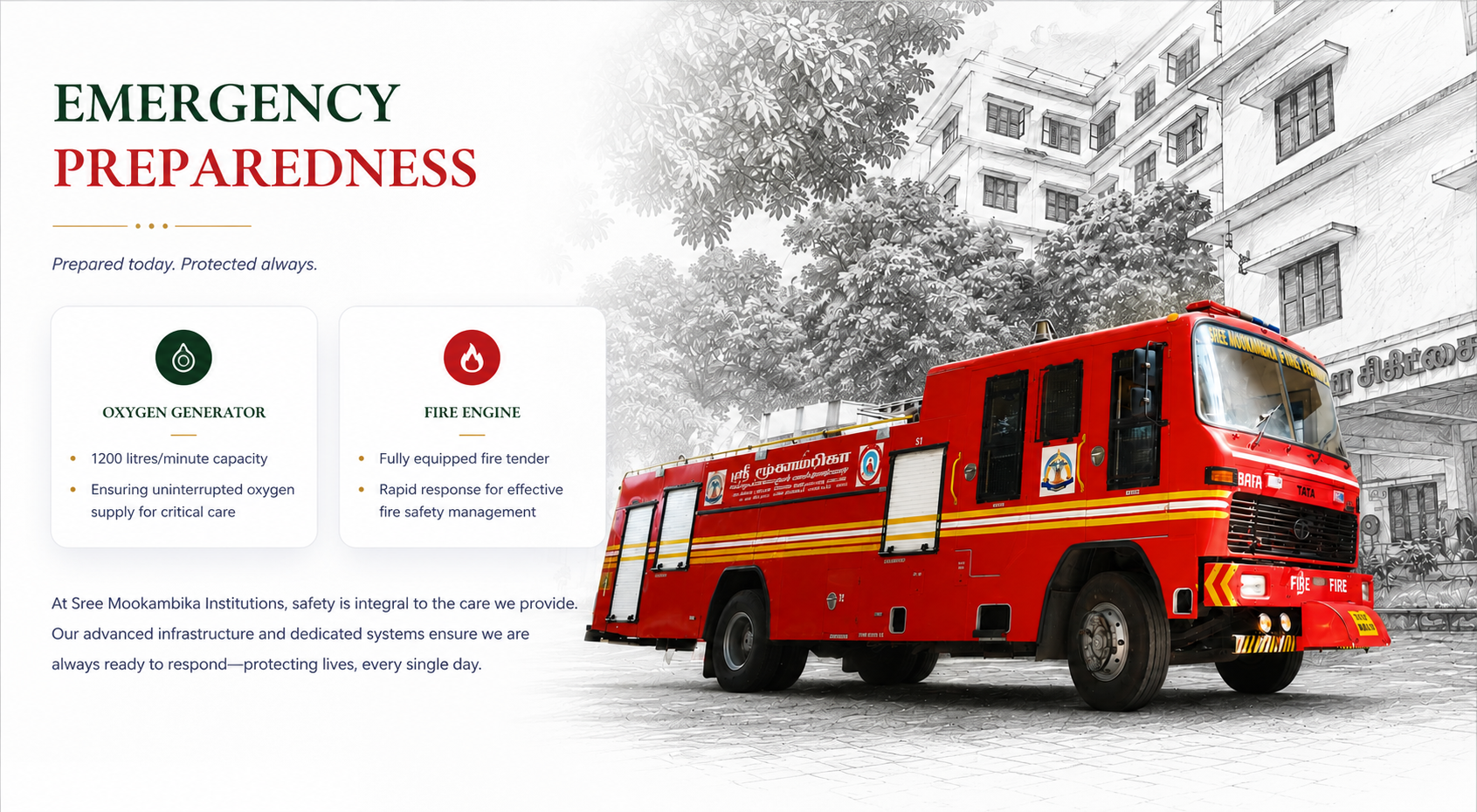 Emergency Preparedness — Sree Mookambika Fire Engine